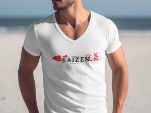 Inspiration shirt with Kaizen practice design birthday gift idea Japanese style for self improvement unique and stylish personal development